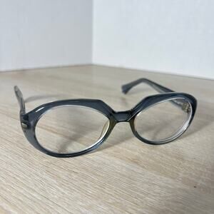 Vintage Christian 1737 Fine Import Eyeglasses Gray Transparent Frame 50-20 5 1/4